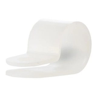 HellermannTyton Polyamide P-Clip with 11 mm Closed Inside Diameter, Natural Colour, 4.2 mm Mounting 211-60069 H6P-PA66-NA