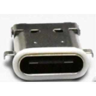 Amphenol Industrial Straight Through Hole Female USB Type C Connector IP67 USB 3.1 30V 5A UC-00PFFH-QF7001