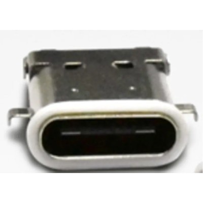 Amphenol Industrial Straight Through Hole Female USB Type C Connector IP67 USB 3.1 30V 5A UC-00PFFH-QF7001