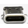 Amphenol Industrial Straight Through Hole Female USB Type C Connector IP67 USB 3.1 30V 5A UC-00PFFH-QF7001