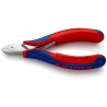 Knipex Side Cutter With Bevel 115mm Ball Bearing Chrome Steel Jaw Bi-Metal Handle 1.6mm Cutting Capacity 77 12 115