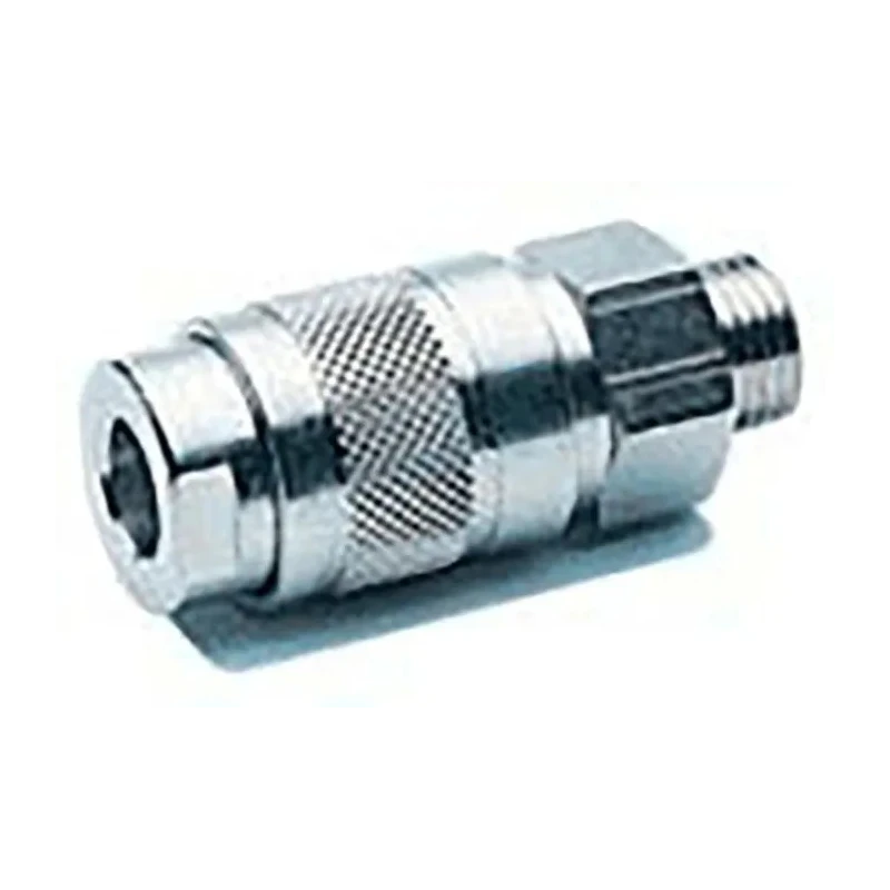RS PRO Brass Quick Air Coupling 1/4 in Female BSP Nickel Plated, Max Pressure 25 bar, Max Temp 80°C 187-8782
