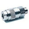 RS PRO Brass Quick Air Coupling 1/4 in Female BSP Nickel Plated, Max Pressure 25 bar, Max Temp 80°C 187-8782
