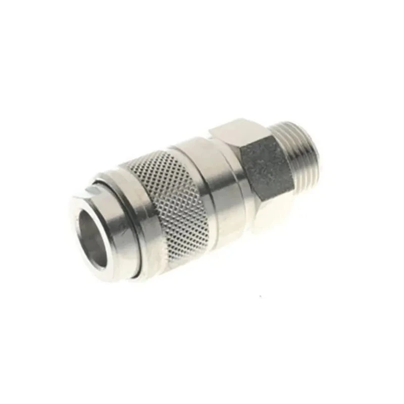 RS PRO Brass Nickel Plated Quick Air Coupling 3/8 in Female BSP Thread 16 Bar Pressure 80°C Temperature 187-8774