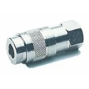 RS PRO Brass Quick Air Coupling 1/4 in Female BSP Nickel Plated, Operating Pressure 25 bar, Operating Temperature 187-8784