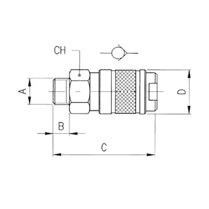 RS PRO Brass Quick Air Coupling 3/8 in Female BSP Nickel Plated for Pneumatic Applications 187-8783