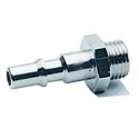 RS PRO Brass Coupler Nipple 1/4 in Male ISO 228 Class A Nickel Plated 25 bar 80°C 187-8817