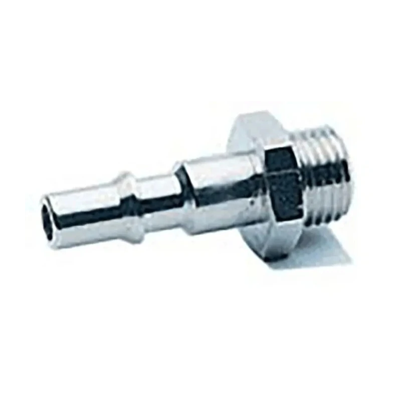 RS PRO Brass Coupler Nipple 1/4 in Male ISO 228 Class A Nickel Plated 25 bar 80°C 187-8817