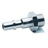 RS PRO Brass Coupler Nipple 1/4 in Male ISO 228 Class A Nickel Plated 25 bar 80°C 187-8817