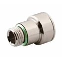 RS PRO Brass Quick Air Coupling 3/8 in Female BSP Nickel Plated, Operating Pressure 15 bar, Temperature Range -15°C 187-8858