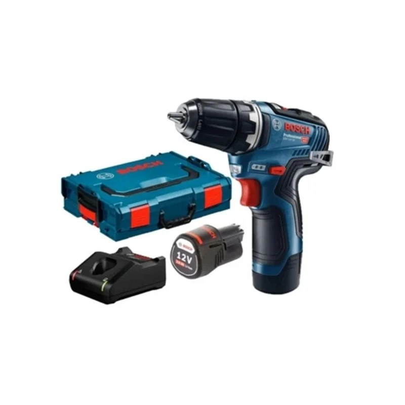 Bosch Cordless Drill Driver Brushless Motor 12 V 3Ah Battery Torque 35Nm Speeds 0, 460, 1750 rpm Type C EU Plug 06019H8002