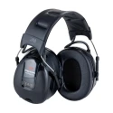 3M Listen Only Electronic Ear Defenders with Headband, 32 dB SNR, Black HRXS221A