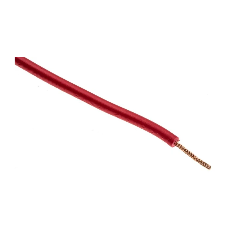 RS PRO 2491X Series Red Hook Up Wire, 20 AWG, 16 x 0.2 mm Core Strands, 100 m Length, Polyvinyl Chloride Jacket, 500 361-614