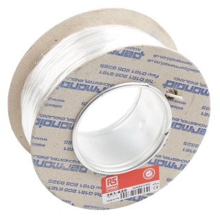 RS PRO 2491X Series White Hook Up Wire 20 AWG 16/0.2 mm Core Strands 100 m Polyvinyl Chloride 361-620
