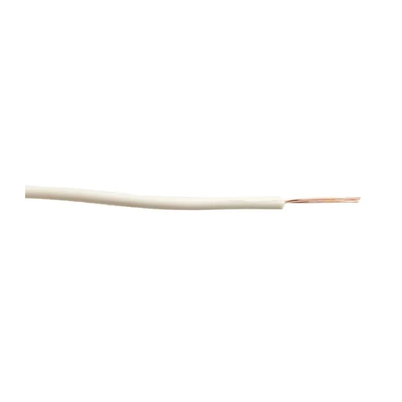 RS PRO 2491X Series White Hook Up Wire 20 AWG 16/0.2 mm Core Strands 100 m Polyvinyl Chloride 361-620