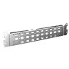 Rittal Sheet Steel Cable Management Panel Punched Section 400mm Height 4mm Width for VX25 Baying Enclosure System 8617110