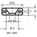 HellermannTyton Black Polyvinyl Chloride Cable Grommet 9.5 mm Panel Hole Diameter 5 mm Maximum 633-04010 HV1401-PVC-FR-BK