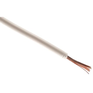 RS PRO 2491X Series White Hook Up Wire 18 AWG 24/0.2 mm Core Strands 100 m Polyvinyl Chloride 361-692