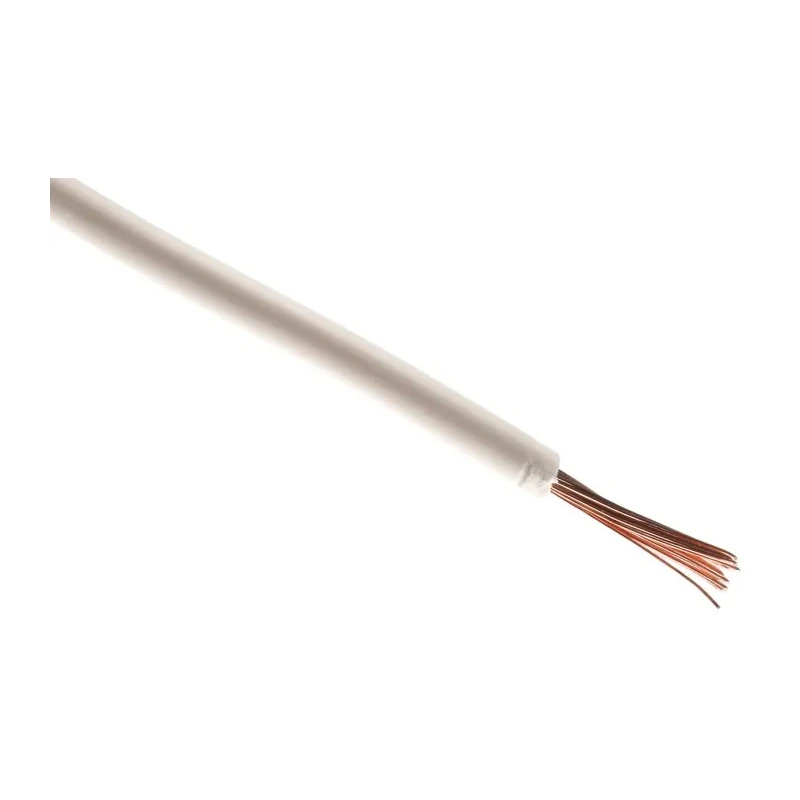 RS PRO 2491X Series White Hook Up Wire 18 AWG 24/0.2 mm Core Strands 100 m Polyvinyl Chloride 361-692