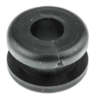 HellermannTyton Black Polyvinyl Chloride Cable Grommet 10 mm Panel Hole Diameter for 6 mm Cable 633-02180 HV1218-PVC-FR-BK