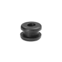 HellermannTyton Black Polyvinyl Chloride Cable Grommet 10 mm Panel Hole Diameter for 6 mm Cable 633-02180 HV1218-PVC-FR-BK