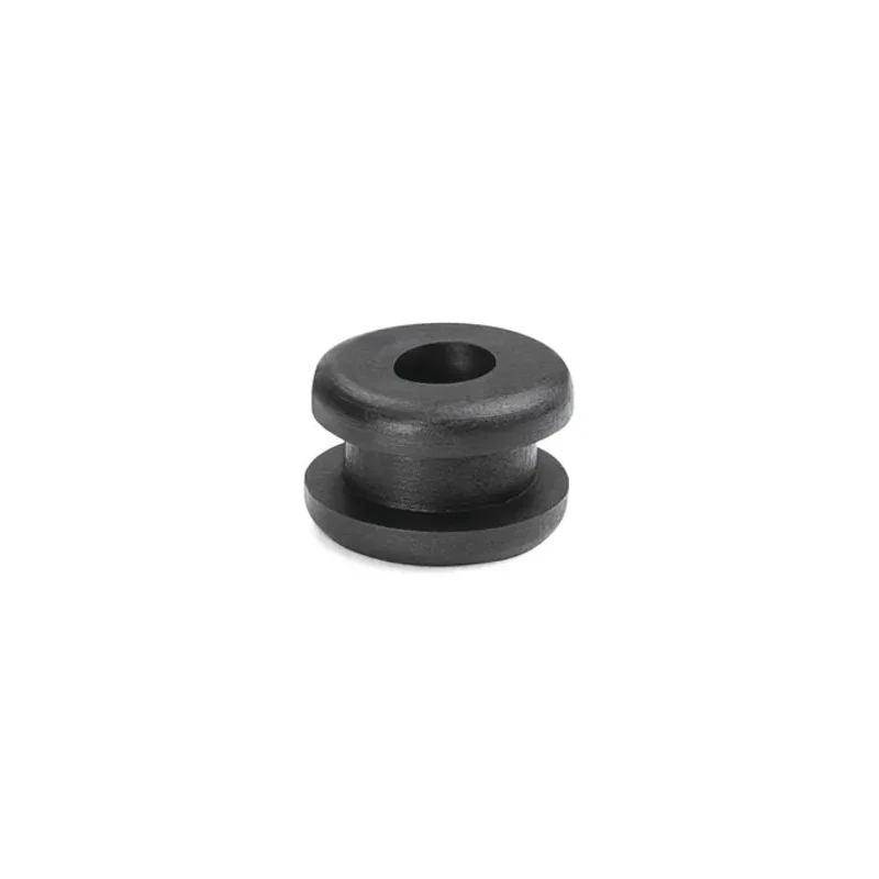 HellermannTyton Black Polyvinyl Chloride Cable Grommet 10 mm Panel Hole Diameter for 6 mm Cable 633-02180 HV1218-PVC-FR-BK