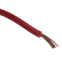 RS PRO 2491X Series Red Hook Up Wire, 18 AWG, 24/0.2 mm Core Strands, 100 m Length, Polyvinyl Chloride Insulation 361-686