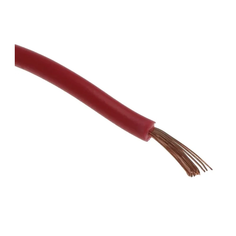 RS PRO 2491X Series Red Hook Up Wire, 18 AWG, 24/0.2 mm Core Strands, 100 m Length, Polyvinyl Chloride Insulation 361-686