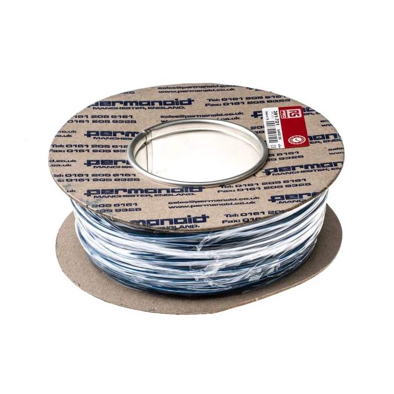 RS PRO 2491X Series Blue Hook Up Wire 17 AWG 32x0.2 mm Core Strands 100 m Polyvinyl Chloride 500V 70°C 361-721