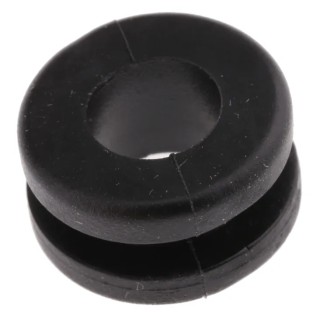 HellermannTyton Black Polyvinyl Chloride Cable Grommet 11 mm Panel Hole Diameter for 8 mm Cable 633-03020 HV1302-PVC-FR-BK