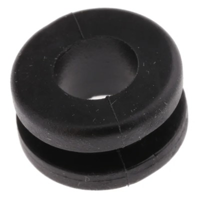 HellermannTyton Black Polyvinyl Chloride Cable Grommet 11 mm Panel Hole Diameter for 8 mm Cable 633-03020 HV1302-PVC-FR-BK