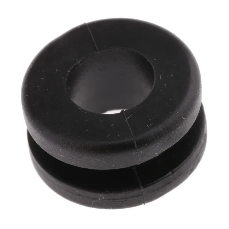 HellermannTyton Black Polyvinyl Chloride Cable Grommet 11 mm Panel Hole Diameter for 8 mm Cable 633-03020 HV1302-PVC-FR-BK