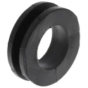 HellermannTyton Black Polyvinyl Chloride Cable Grommet for 14 mm Cable Dia. 18 mm Panel Hole 633-03050 HV1305-PVC-FR-BK