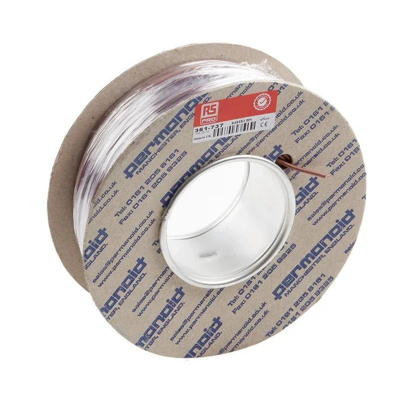 RS PRO Brown Hook Up Wire 17 AWG 32x0.2 mm Core Strands 100 m Polyvinyl Chloride Insulation 500 V 70°C 361-737