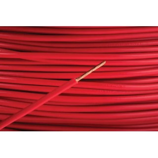 RS PRO 2491X Series Red Hook Up Wire 17 AWG 32/0.2 mm Core Strands 100 m Polyvinyl Chloride Jacket 500V 70°C 361-759