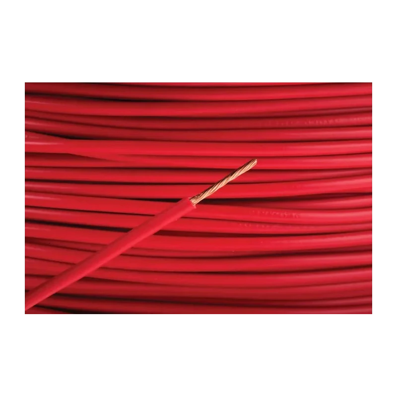 RS PRO 2491X Series Red Hook Up Wire 17 AWG 32/0.2 mm Core Strands 100 m Polyvinyl Chloride Jacket 500V 70°C 361-759
