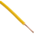 RS PRO 2491X Series Yellow Equipment Wire, 17 AWG, 32x0.2 mm Core Strands, 100 m Length, Polyvinyl Chloride Jacket 361-771
