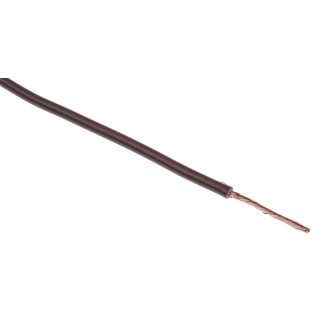 RS PRO 2491X Series Brown Hook Up Wire, 15 AWG, 30/0.25 mm Core Strands, 100 m Length Polyvinyl Chloride Insulated 361-800