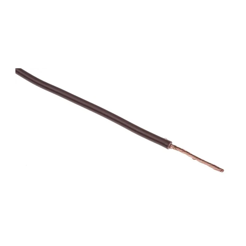 RS PRO 2491X Series Brown Hook Up Wire, 15 AWG, 30/0.25 mm Core Strands, 100 m Length Polyvinyl Chloride Insulated 361-800