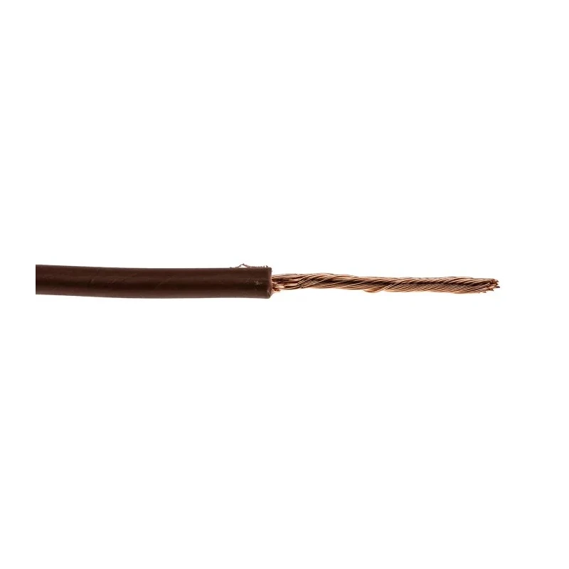 RS PRO 2491X Series Brown Hook Up Wire, 15 AWG, 30/0.25 mm Core Strands, 100 m Length Polyvinyl Chloride Insulated 361-800