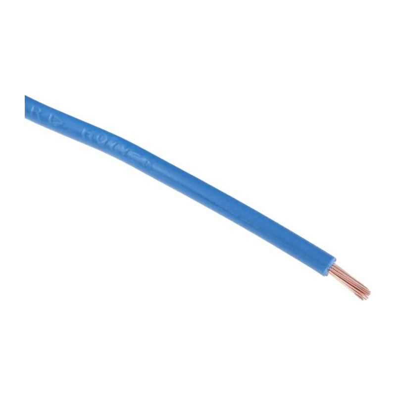 RS PRO 2491X Series Blue Hook Up Wire, 15 AWG, 30 Strands x 0.25 mm Core, 100 m Length, Polyvinyl Chloride Jacket 361-793