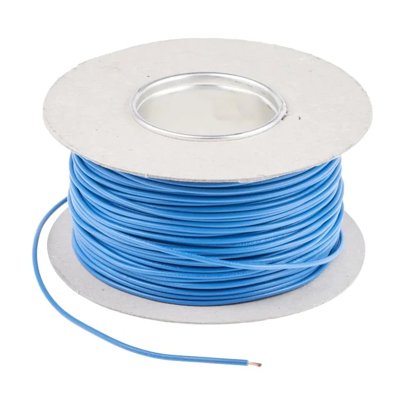 RS PRO 2491X Series Blue Hook Up Wire, 15 AWG, 30 Strands x 0.25 mm Core, 100 m Length, Polyvinyl Chloride Jacket 361-793