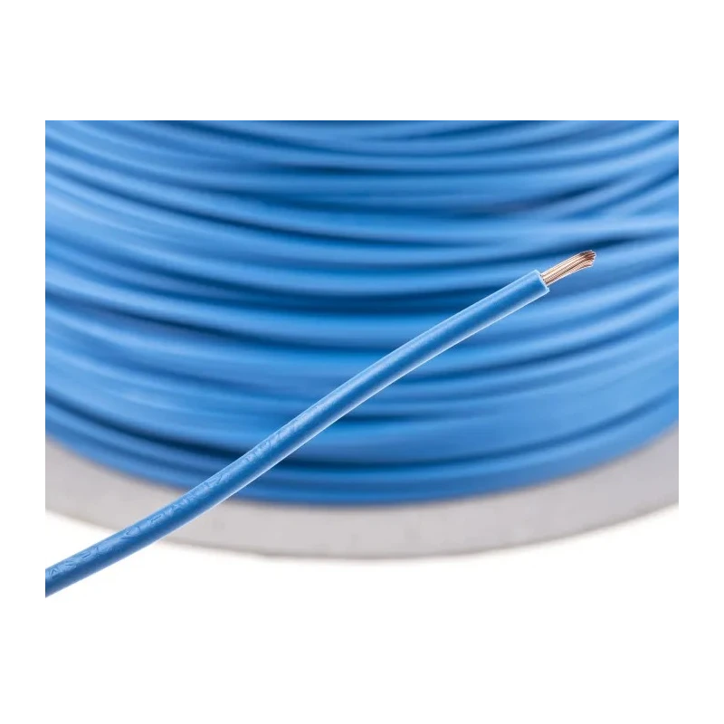 RS PRO 2491X Series Blue Hook Up Wire, 15 AWG, 30 Strands x 0.25 mm Core, 100 m Length, Polyvinyl Chloride Jacket 361-793