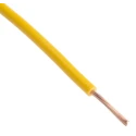 RS PRO 2491X Series Yellow Equipment Wire 15 AWG 30/0.25 mm Core Strands 100 m Polyvinyl Chloride 361-844