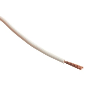 RS PRO 2491X Series White Hook Up Wire 15 AWG 30x0.25 mm Core Strands 100 m, PVC Insulation 750V 70°C 361-838