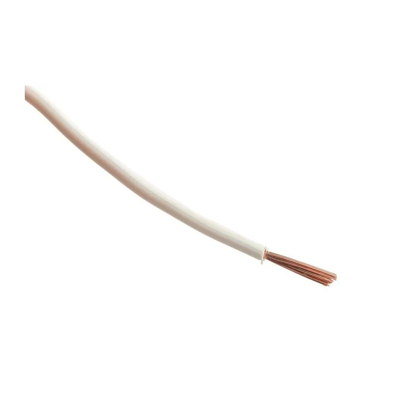 RS PRO 2491X Series White Hook Up Wire 15 AWG 30x0.25 mm Core Strands 100 m, PVC Insulation 750V 70°C 361-838