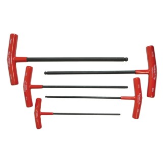 Bondhus 5 Piece T Metric Hex Key Set Hex Size 4 to 10 mm Corrosion Resistant Steel PBTX50M