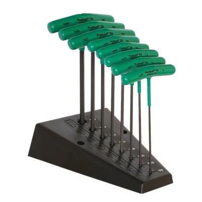 Bondhus 8-Piece Torx ProHold Star T-Handle Torx Key Set, Sizes T9-T40, Corrosion Resistant Finish PHTTHX8