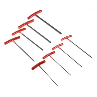 Bondhus 8 Piece T Metric Hex Key Set Steel, Hex Size 2 to 10 mm BTX80MM