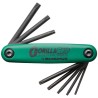 Bondhus 8-Piece Torx Key Set, Straight Shape, Steel, Gold Corrosion Resistant Finish TRTF8